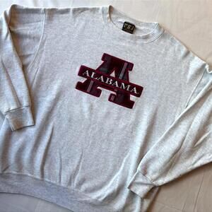 🐘 Vintage Alabama Crimson Tide Sweatshirt XL Plaid Flannel A Logo 90s